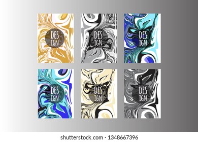 Posters for your design. Marble background.