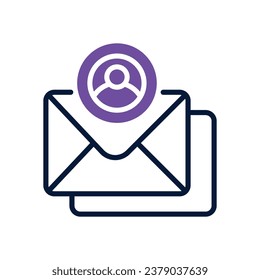 posting dual tone icon. vector icon for your website, mobile, presentation, and logo design.
