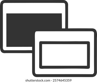 Post-it Notes Icon Depicting Reminders and Organization, Ideal for Business Documentation