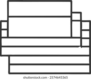 Post-it Notes Icon Depicting Reminders and Organization, Ideal for Business Documentation