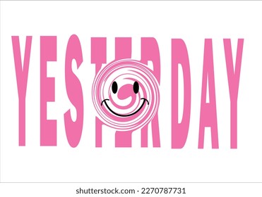 Postive vibes and smile slogan  text, heart drawings. Seamless pattern repeating texture background design for fashion graphics, textile prints, fabrics, wallpapers.