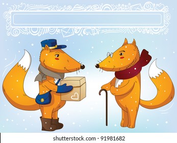 Postman delivers parcel for granddad