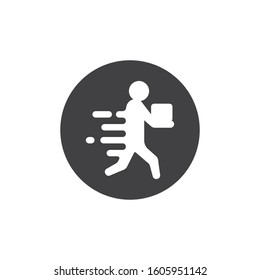 postman delivery box vector icon illustration design