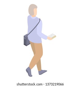 Postman gives envelope icon. Isometric of postman gives envelope vector icon for web design isolated on white background