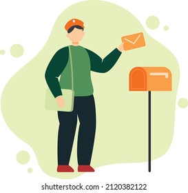 Sobre de soporte de Postman con carta
