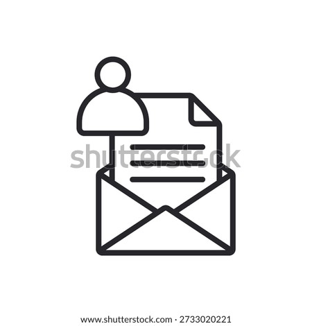 postman icons outline and Flat Style,transparent background