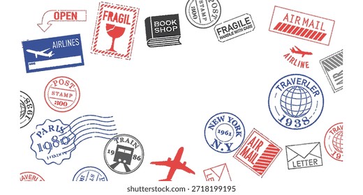 Vector del logotipo de la entrega de la carta del cartero