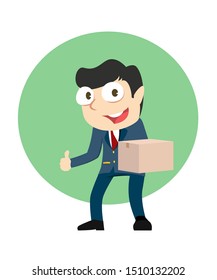 the postman vector illustration design