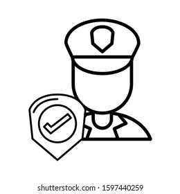 postman worker character isolated icon vector illustration design