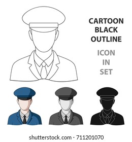 Postman.Mail and postman single icon in cartoon style vector symbol stock illustration web.