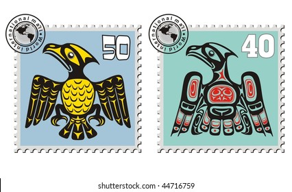 Postmark Mythological image eagle