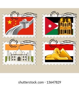 Postmarks - sights of the world series - Asia