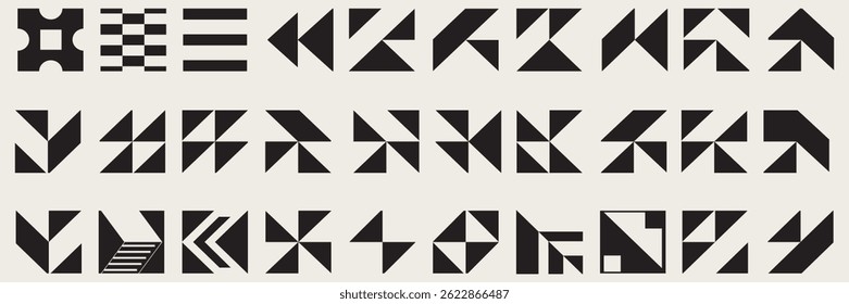Postmodern abstract geometric graphic elements, Glass effects of refraction and distortion of various shapes, Brutalist vector shapes, Trendy retro design symbols in Y2K aesthetics, stickers, eps 10