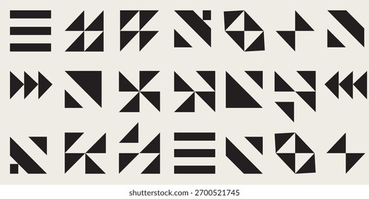Postmodern abstract geometric graphic elements, Glass effects of refraction and distortion of various shapes, Brutalist vector shapes, Trendy retro design symbols in Y2K aesthetics, stickers