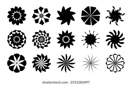 postmodern geometric art icon. abstract geometric vector. abstract geometric graphic elements icon