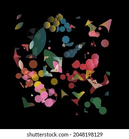 Postmodern graphic design of vector cover mockup created in modernism and minimalistic brutalism style, useful for poster art, magazine front page, decorative print, web banner artwork.
