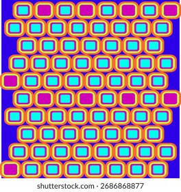 Postmoderne Illustrationen mit geometrischen Formen und abstrakten Plakatsymbolen, Mosaiken im ästhetischen Stil und Ornamenten für Konzeptdesigns