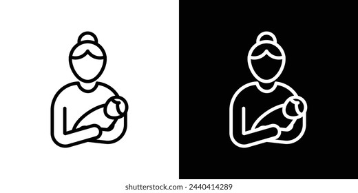 In: Postnatal Mother and Baby Care Icons. Gesundheitssymbole für Mutter und Kind