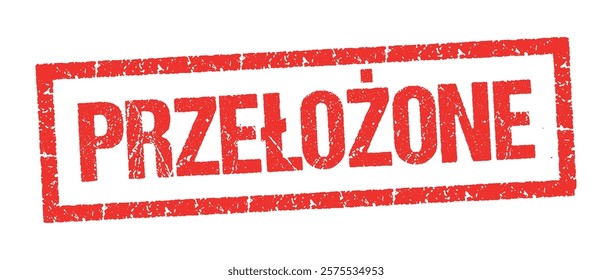 Przełożone, Postponed in Polish, language