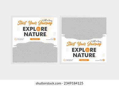 Posts, Banner, Ads Graphic Template Design Vector ilustración