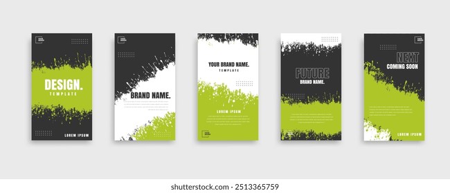 posts on social media vector illustration. Stylish graphics templates posts. dynamic abstractions typography photo. modern art paint and brush stains, fitness subjects gym. design frame post Template