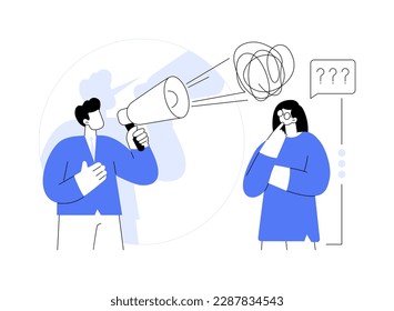 Post-truth abstract concept vector illustration. Post-truth discourse, modern philosophy, alternative fact, fake news, cyber propaganda, political extremism, emotion and belief abstract metaphor.