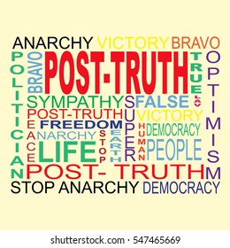 Posttruth Word Cloud Background Concept Stock Vector (Royalty Free ...