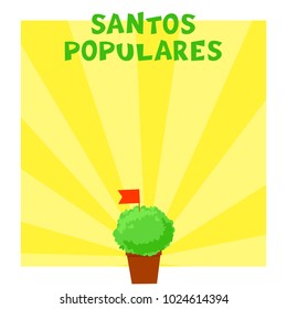 Postuguese Santos Populares Banner