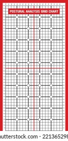 Postural Analysis Grid Chart, Posture Assesment Grids