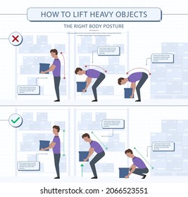 Corrección de postura. Buena, correcta o mala, incorrecta, incorrecta posición del asiento de columna vertebral. Corto cuello de postura, espalda. Salud humana, diagrama médico. Estación de trabajo ergonómica, lugar de trabajo. Ilustración vectorial. 
