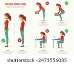 Posture correction infographics offer visual tips and exercises to improve your stance, reduce pain, and boost overall health by highlighting proper alignment and common mistakes