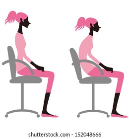 4,013 Sitting posture icon Images, Stock Photos & Vectors | Shutterstock