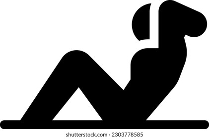 ilustración del vector de postura en un fondo transparente. Símbolos de calidad superior. Iconos vectoriales de glifos para diseño de conceptos y gráficos. 
