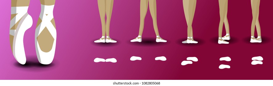 postures feet in ballet pointe