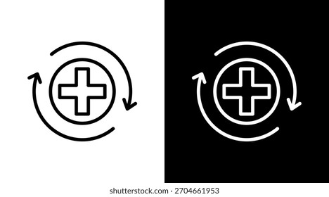Diseño de conjunto de iconos blancos después del entrenamiento