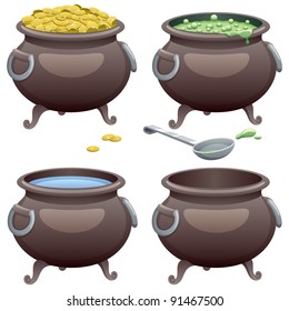 Pot in 4 different versions.