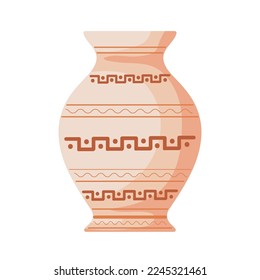 pot ancient greek culture icon isolated