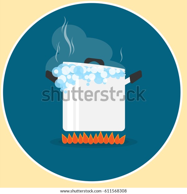 Pot Boil Logo Stock Vector (Royalty Free) 611568308 | Shutterstock