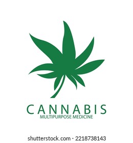 Pot Cannabis for CBD THC design logo icon vector illustration template design