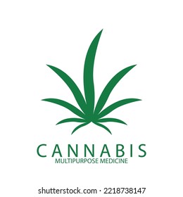 Pot Cannabis for CBD THC design logo icon vector illustration template design