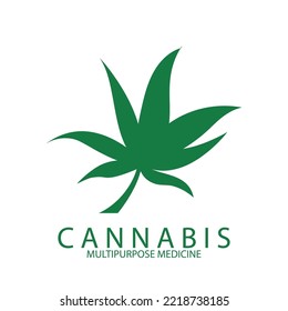 Pot Cannabis for CBD THC design logo icon vector illustration template design