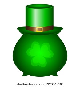 Pot and the cap of the cap is a symbol of St. Patrick s Day