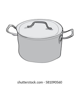 Pot cartoon illustration drawing-01