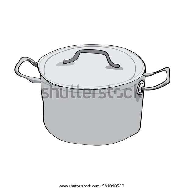 Pot Cartoon Illustration Drawing01 Stock Vector (Royalty Free ...