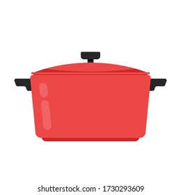 Vector de dibujos animados de la olla. Pot sobre fondo blanco.