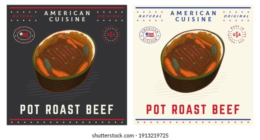 Pot Chuck Roast Beef American Cuisine