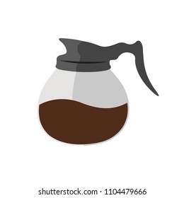 pot of coffee icon vector