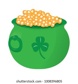 Pot with coins