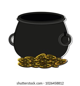 Pot with coins