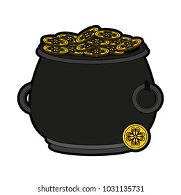 Pot with coins